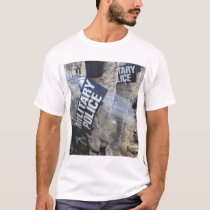 US Marines and Sailors don riot gear T-Shirt