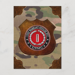 US Marines: Chief Warrant Five (USMC CWO-5) [3D] Postcard