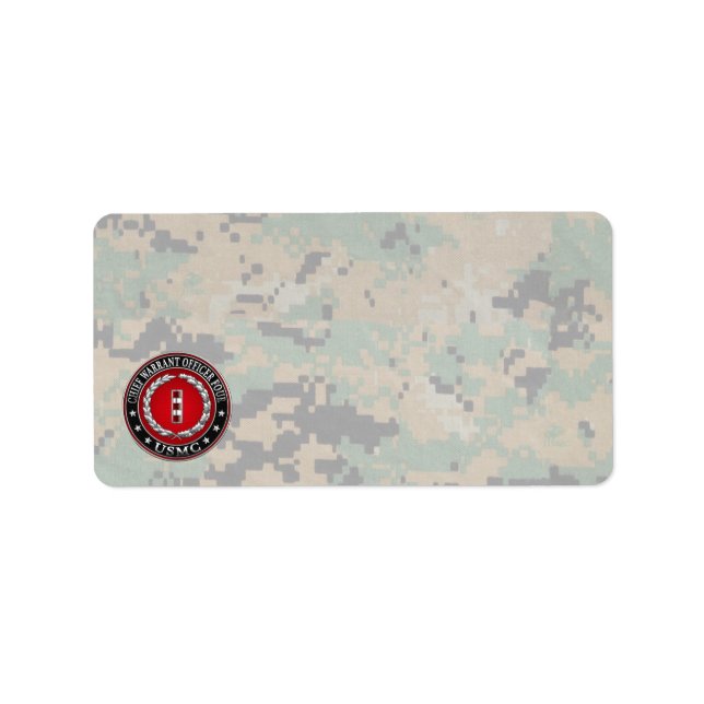 US Marines: Chief Warrant Four (USMC CWO-4) [3D] Label (Front)