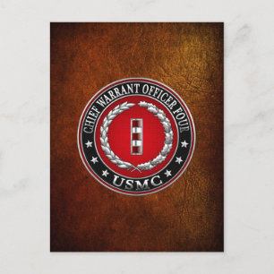 US Marines: Chief Warrant Four (USMC CWO-4) [3D] Postcard