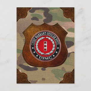 US Marines: Chief Warrant Four (USMC CWO-4) [3D] Postcard