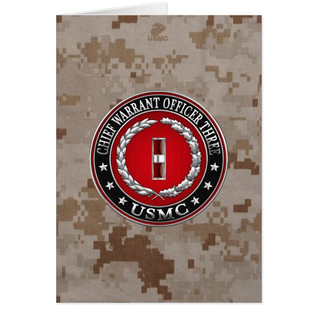 US Marines: Chief Warrant Three (USMC CWO-3) [3D] (Front)