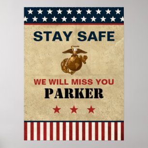 US Marines Corps Farewell Party - Recruit Training Poster