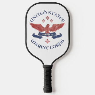 US MARINES Eagle RWB Patriotic Semper Fi Pickleball Paddle