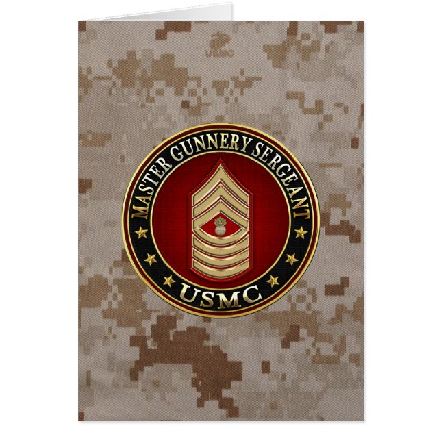 US Marines: Master Gunnery Sergeant (USMC MGySgt) (Front)