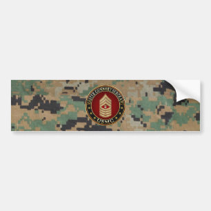 US Marines: Master Gunnery Sergeant (USMC MGySgt) Bumper Sticker