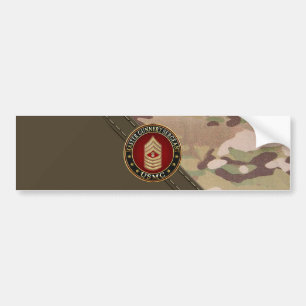 US Marines: Master Gunnery Sergeant (USMC MGySgt) Bumper Sticker