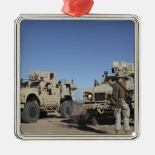 US Marines Metal Tree Decoration