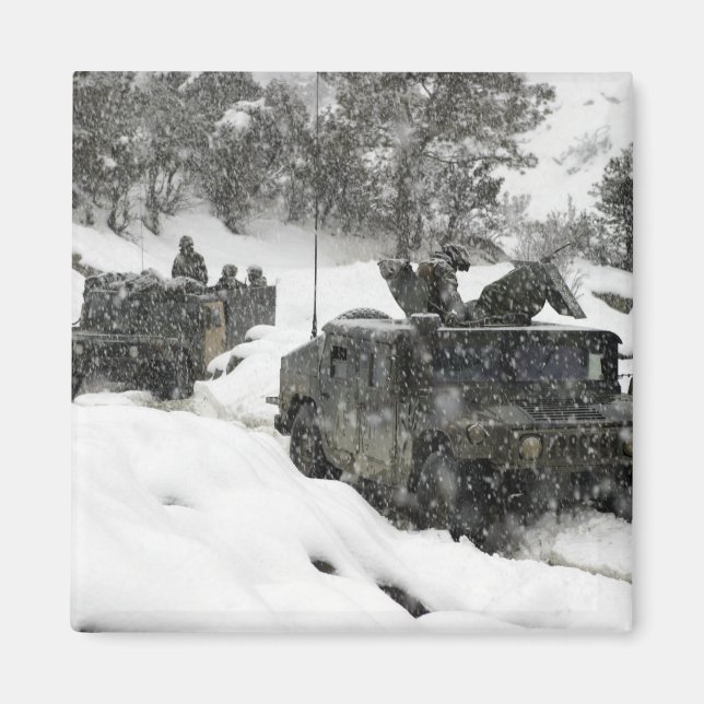 US Marines patrol in Khowst-Gardez Pass Magnet (Front)