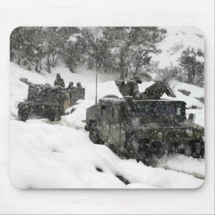 US Marines patrol in Khowst-Gardez Pass Mouse Mat