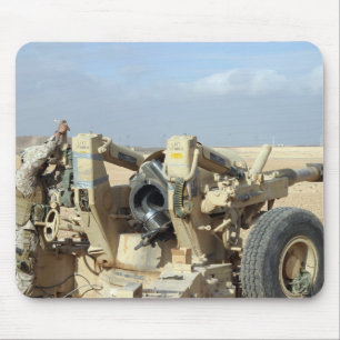 US Marines prepare to fire a howitzer 2 Mouse Mat