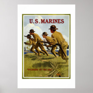US Marines -- Soldiers Of The Sea Poster