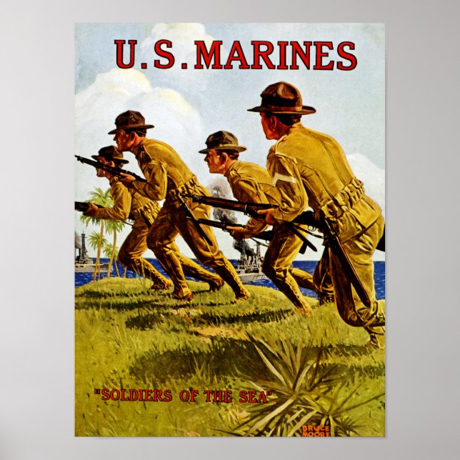 US Marines ~ Soldiers of the Sea Poster (Front)