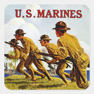 US Marines ~ Soldiers of the Sea Square Sticker