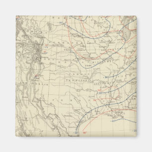US Mean Temperature Magnet