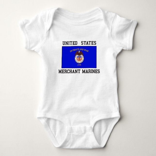 US Merchant Marine Baby Bodysuit (Front)