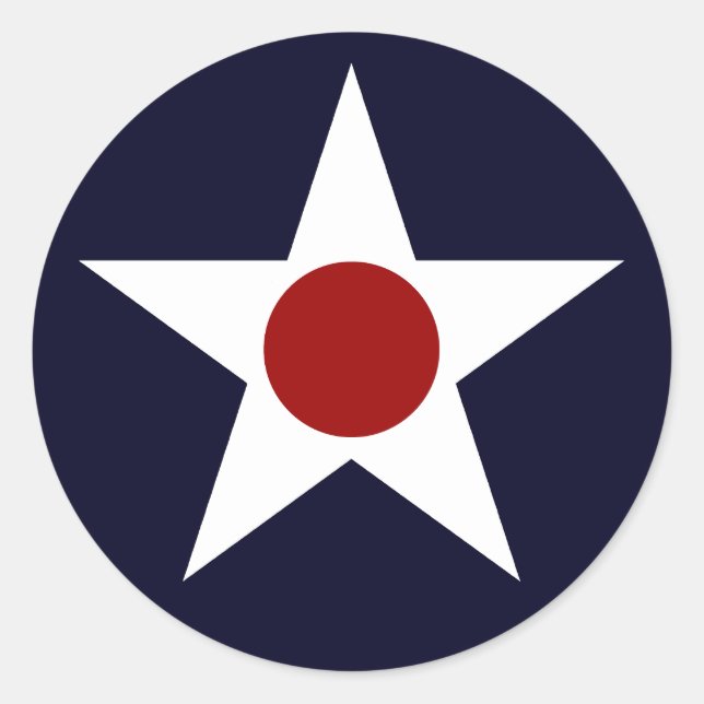 US Military Aircraft Roundel - 241102-K Classic Round Sticker (Front)