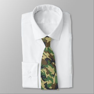 US Military Camouflage Green Camo Pattern Tie