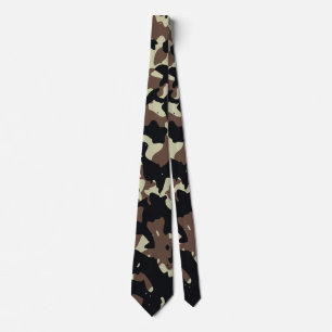US Military Camouflage Green Camo Seamless Pattern Tie