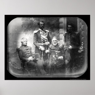 US Military Commission Crimea Daguerreotype 1855 Poster