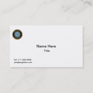 US Military Cumshaw Artist Business Card