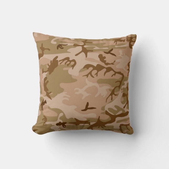 US Military Desert Sand Camo Pillow (Front)