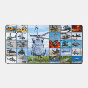 US MILITARY ROTORCRAFT “MONTAGE” DESK MAT