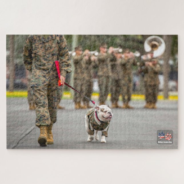 US MILITARY SERVICE DOG (20x30 inch) Jigsaw Puzzle (Horizontal)