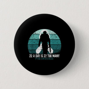 Us Military Veterans Suicide Awareness Ptsd Awaren 6 Cm Round Badge