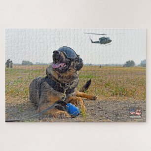 US MILITARY WORKING DOG (20x30 inch) Jigsaw Puzzle