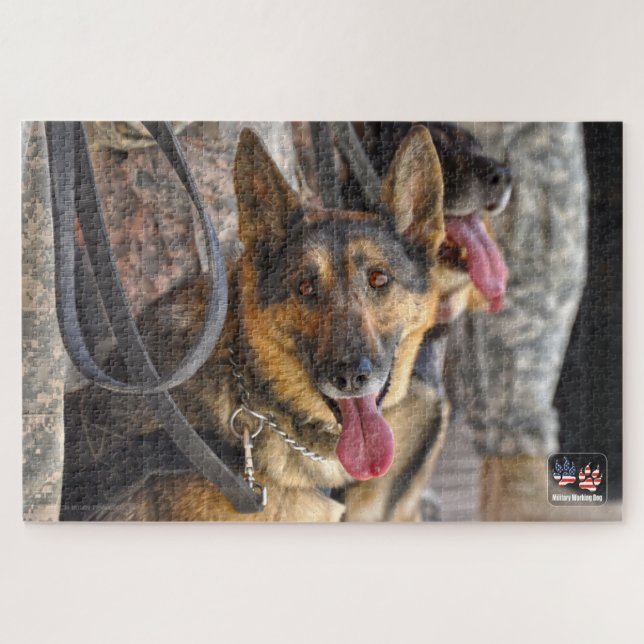 US MILITARY WORKING DOG (20x30 inch) Jigsaw Puzzle (Horizontal)