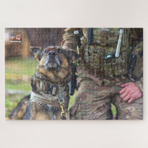 US MILITARY WORKING DOG (20x30 inch) Jigsaw Puzzle