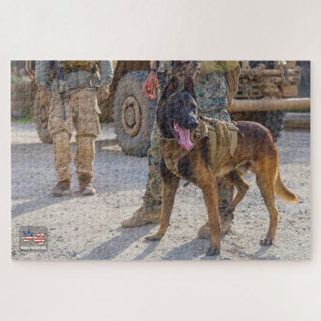 US MILITARY WORKING DOG (20x30 inch) Jigsaw Puzzle (Horizontal)