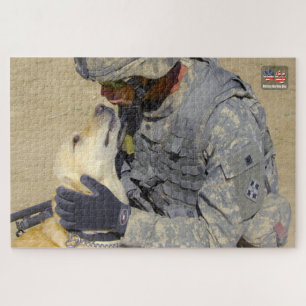 US MILITARY WORKING DOG (20x30 inch) Jigsaw Puzzle
