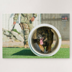 US MILITARY WORKING DOG (20x30 inch) Jigsaw Puzzle