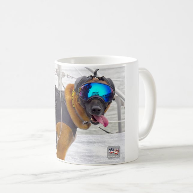 US MILITARY WORKING DOG COFFEE MUG (Front Right)