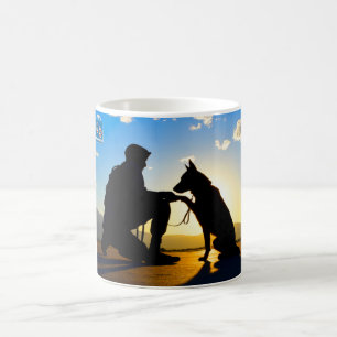 US MILITARY WORKING DOG COFFEE MUG