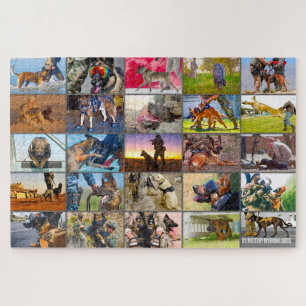US MILITARY WORKING DOGS “MONTAGE” JIGSAW PUZZLE