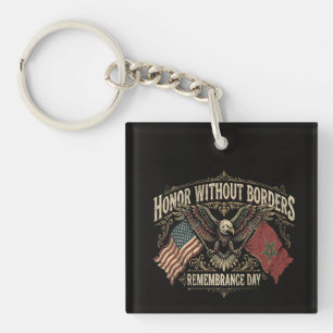 US-Morocco Remembrance Day   Honour Without Border Key Ring