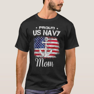 Us Na Vy Proud Mother's Day Mum Veteran Day Tee