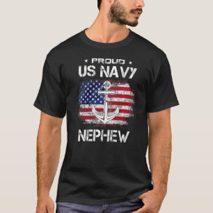 Us Na Vy Proud Nephew Proud Us Na Vy Nephew Vete T-Shirt