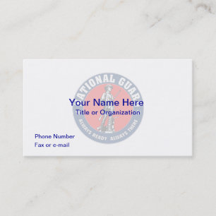 US National Guard Business Card
