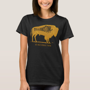 US National Park Bison Buffalo Yellowstone Park T-Shirt