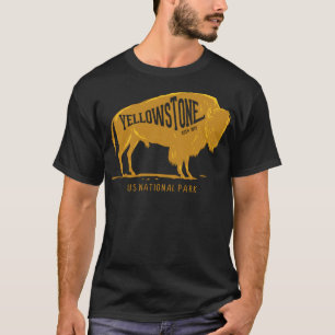 US National Park Bison Buffalo Yellowstone Park T-Shirt