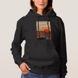 Us National Park Grand Canyon Travel Vintage Hikin Hoodie