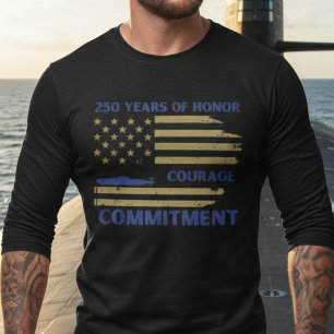 US Navy 250th Anniversary Submarine Honor Tee
