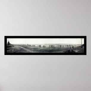 US Navy Aeroplanes CA Photo 1918 Poster