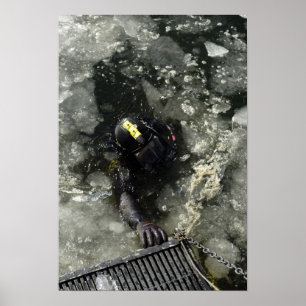 US Navy Diver Poster