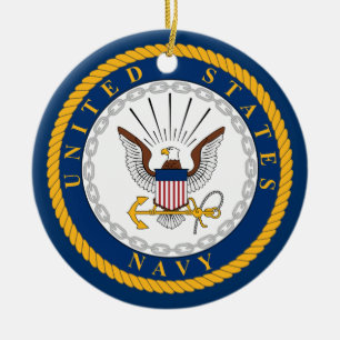US Navy Fan Merch Navy Seal Personalised Ornament