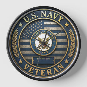 US Navy Veteran Honour Clock